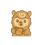 モカラテアルパカ朝カフェタイム（個別スタンプ：20）