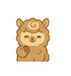 モカラテアルパカ朝カフェタイム（個別スタンプ：22）