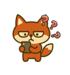 厭世な赤い子ギツネ (漢字) Ver5（個別スタンプ：16）