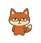 厭世な赤い子ギツネ (漢字) Ver5（個別スタンプ：36）