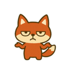 厭世な赤い子ギツネ (漢字) Ver5（個別スタンプ：37）
