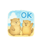 ほっこりマーモット（個別スタンプ：1）