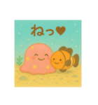 夏だ☆海の生物集合（個別スタンプ：3）