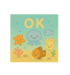夏だ☆海の生物集合（個別スタンプ：7）