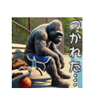 ゴリラ×バスケットボール 第18弾！夏！（個別スタンプ：25）