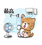 飛び出す！夏の茶トラねこ（個別スタンプ：19）