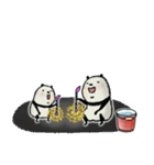 【夏】豆パンダ/大人・丁寧（個別スタンプ：16）
