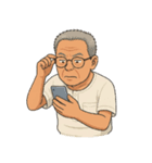 暴走おじいちゃんスタンプ 第1弾（個別スタンプ：1）