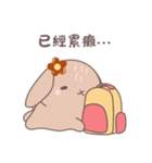 ふわもこウサちゃんの日常会話スタンプ（個別スタンプ：22）