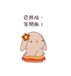 ふわもこウサちゃんの日常会話スタンプ（個別スタンプ：30）