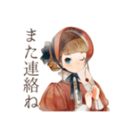 クラシカルレディの優雅な在宅ワーク（個別スタンプ：11）