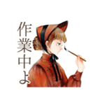 クラシカルレディの優雅な在宅ワーク（個別スタンプ：19）