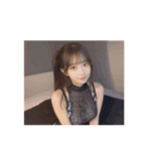 セクシーなドレス衣装の美女がアダルト会話（個別スタンプ：1）