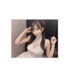 セクシーなドレス衣装の美女がアダルト会話（個別スタンプ：3）