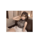 セクシーなドレス衣装の美女がアダルト会話（個別スタンプ：12）