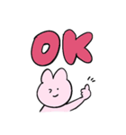うさぎと送るデカ文字（個別スタンプ：3）