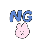 うさぎと送るデカ文字（個別スタンプ：4）