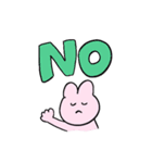 うさぎと送るデカ文字（個別スタンプ：6）