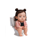 ピンクのぽっちゃりブタ (NT)（個別スタンプ：13）