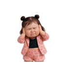 ピンクのぽっちゃりブタ (NT)（個別スタンプ：15）