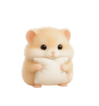ぽっちゃり小さなハムスター (NT)（個別スタンプ：2）