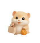 ぽっちゃり小さなハムスター (NT)（個別スタンプ：4）