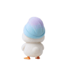 ファッショナブルなぽっちゃりアヒル (NT)（個別スタンプ：37）