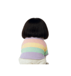 パステル服のブルドッグ (NT)（個別スタンプ：24）