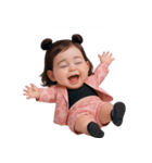 ピンクのぽっちゃりブタ 2 (NT)（個別スタンプ：1）