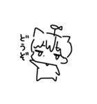 ねこさんの手描きスタンプ（個別スタンプ：1）