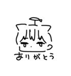 ねこさんの手描きスタンプ（個別スタンプ：2）