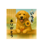 こむぎの日常(夏編)（個別スタンプ：4）