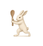 シュールな真顔うさぎ（個別スタンプ：1）