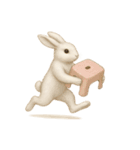 シュールな真顔うさぎ（個別スタンプ：5）