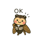 セミに変身 日本語（個別スタンプ：4）