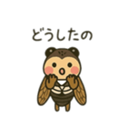 セミに変身 日本語（個別スタンプ：15）
