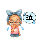 かわキュン女の子スタンプ④（個別スタンプ：18）