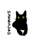 黒猫のおはぎ（個別スタンプ：3）