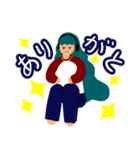 聞いていないようで聞いている女の子（個別スタンプ：6）
