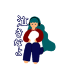 聞いていないようで聞いている女の子（個別スタンプ：14）