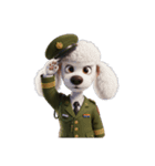 【敬礼犬 6】（個別スタンプ：11）