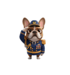 【敬礼犬 6】（個別スタンプ：16）