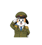 【敬礼犬 5】（個別スタンプ：3）