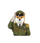【敬礼犬 5】（個別スタンプ：13）