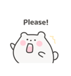ゆるくま日常スタンプ｜英語（個別スタンプ：11）