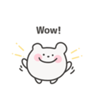 ゆるくま日常スタンプ｜英語（個別スタンプ：17）