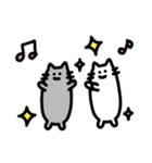 Naco and Noco(ネコのナコとノコ)2（個別スタンプ：4）