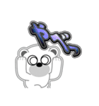 シロクマ びあん 5 [日常グラデ文字4]（個別スタンプ：17）