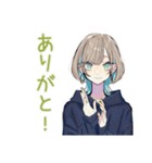 クールな女子★ナイトプール（個別スタンプ：3）