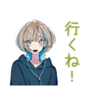 クールな女子★ナイトプール（個別スタンプ：9）